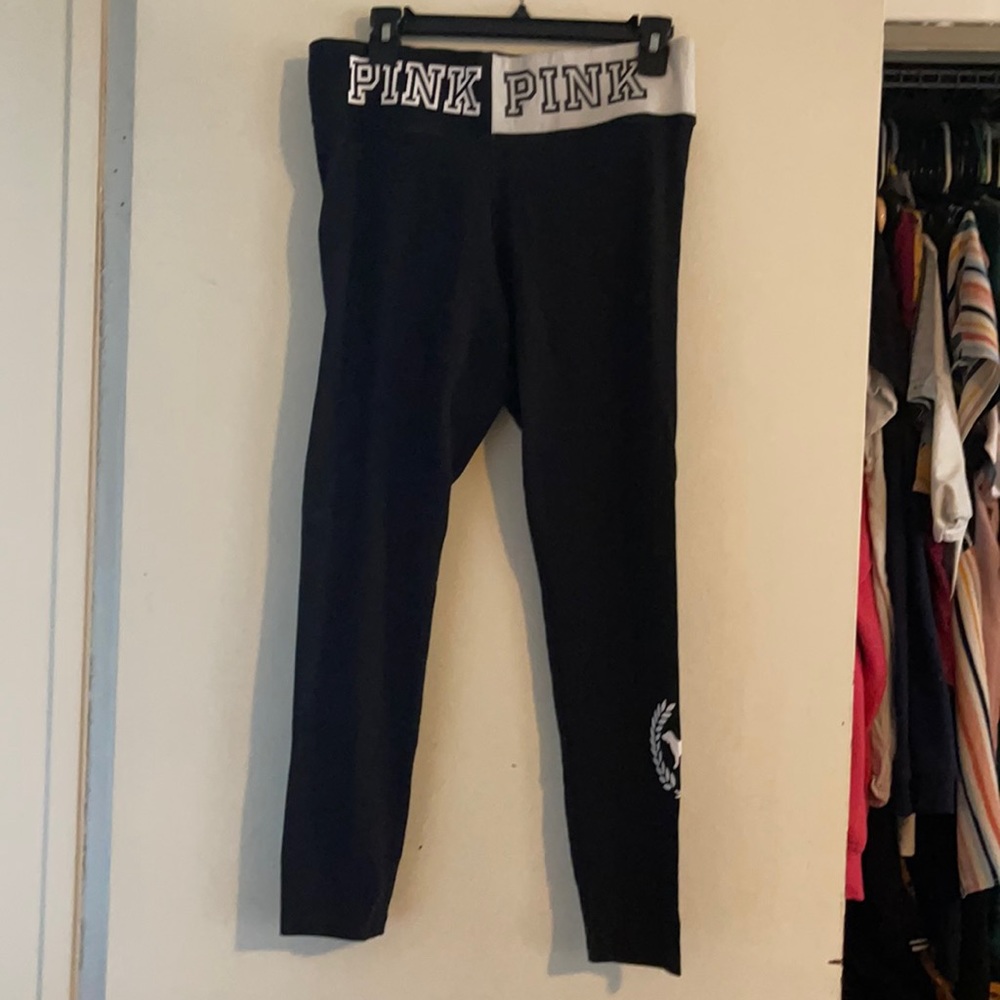 Victoria’s Secret pink black leggings